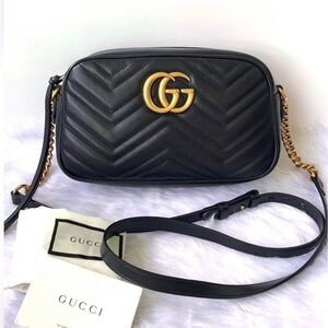 Gucci Black Leather Crossbody Bag